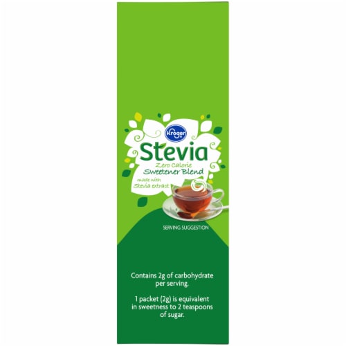 Kroger® Stevia Zero Calorie Sweetener Packets Perspective: left