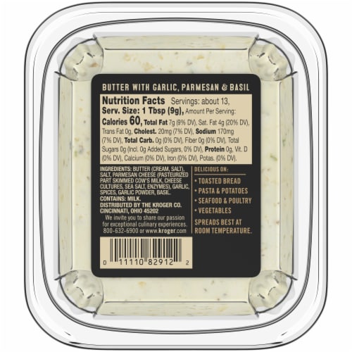 Private Selection® Butter With Garlic Parmesan & Basil Perspective: left
