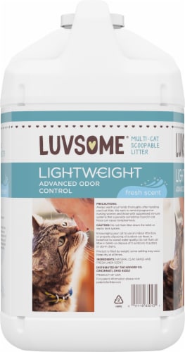 Luvsome™ Lightweight Fresh Scent Multi-Cat Scoopable Cat Litter Perspective: left