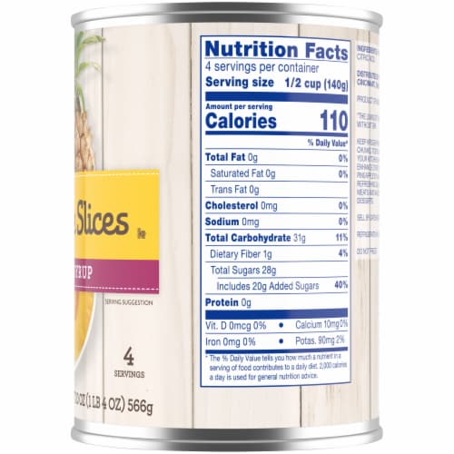 Kroger® Pineapple Slices in Heavy Syrup Perspective: left