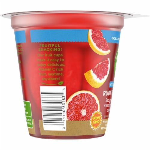 Simple Truth™ No Sugar Added Ruby Grapefruit Fruit Cup Perspective: left