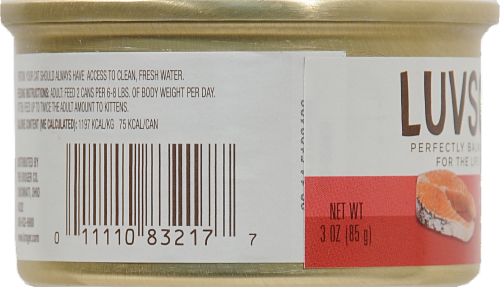 Luvsome Salmon Dinner Wet Cat Food 3 oz Food 4 Less