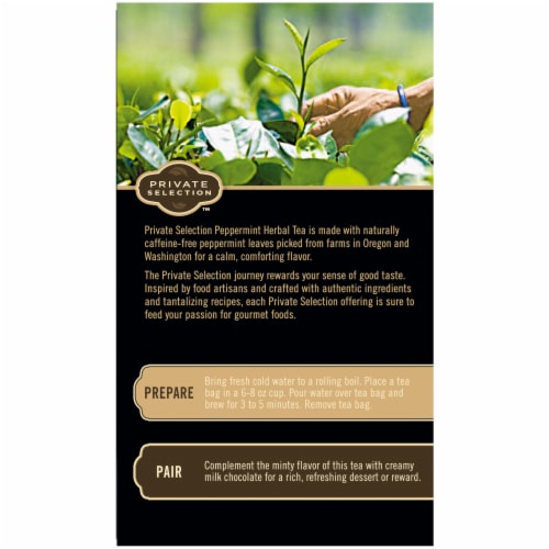 Private Selection™ Peppermint Herbal Tea Bags Perspective: left