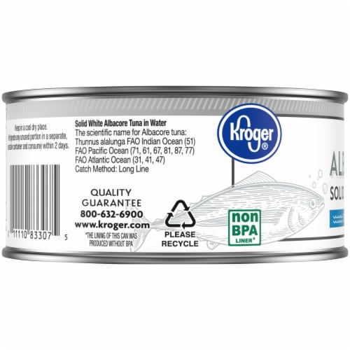 Kroger® Solid White Wild Caught Albacore Tuna in Water Perspective: left