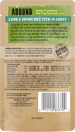 ABOUND® Adult Wet Dog Food Lamb & Brown Rice Stew in Gravy Perspective: left