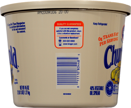 Kroger® Churngold™ Vegetable Oil Spread Perspective: left