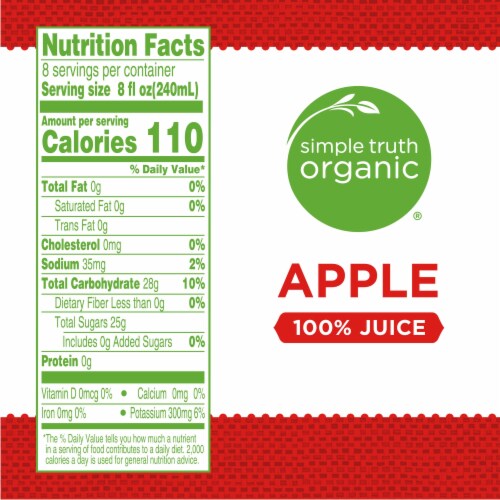 Simple Truth Organic™ 100% Apple Juice Perspective: left
