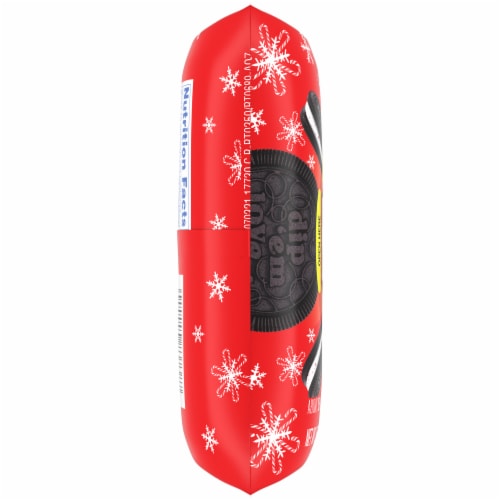 Kroger® Kaleidos Candy Cane Double Filled Chocolate Sandwich Cookies Perspective: left