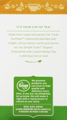 Simple Truth Organic™ Chamomile with Lemon Herbal Tea Bags Perspective: left