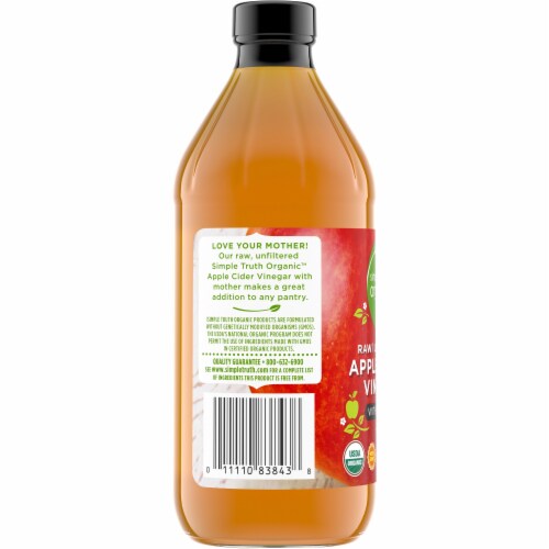 Simple Truth Organic™ Raw Unfiltered Apple Cider Vinegar with Mother Perspective: left
