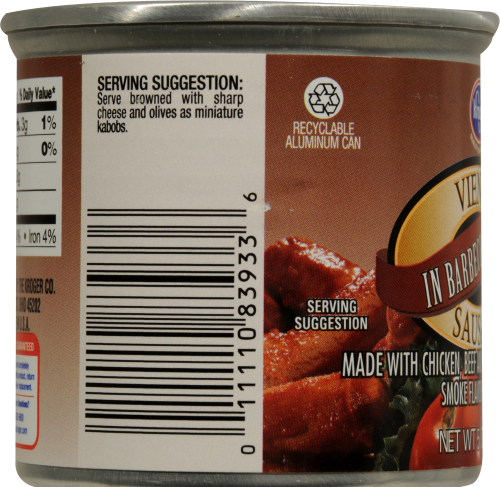 Kroger® BBQ Vienna Sausage Perspective: left