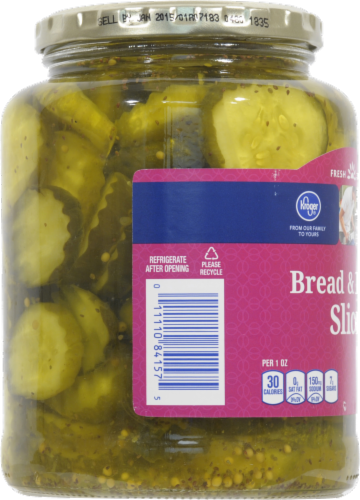 Kroger® Bread & Butter Pickle Slices Perspective: left