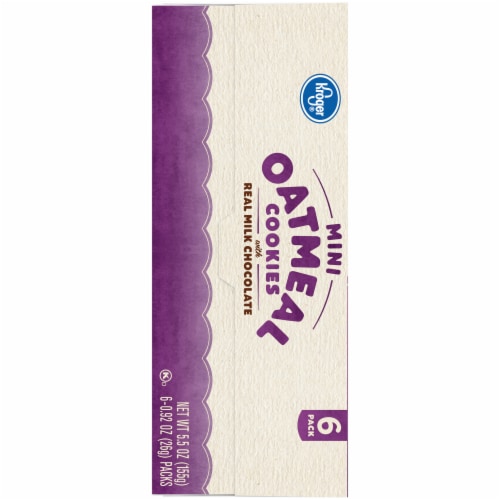 Kroger® Mini Oatmeal Cookies with Real Milk Chocolate Perspective: left