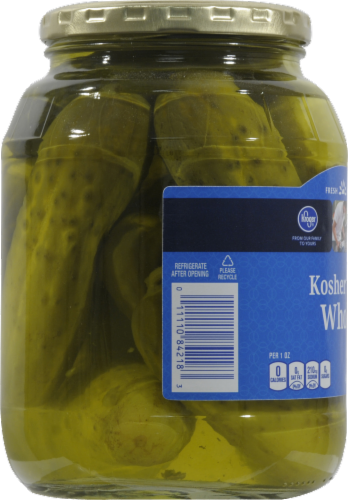 Kroger® Kosher Whole Dill Pickles Perspective: left