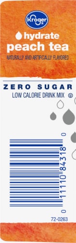 Kroger® Hydrate Zero Sugar Peach Tea Drink Mix Packets Perspective: left