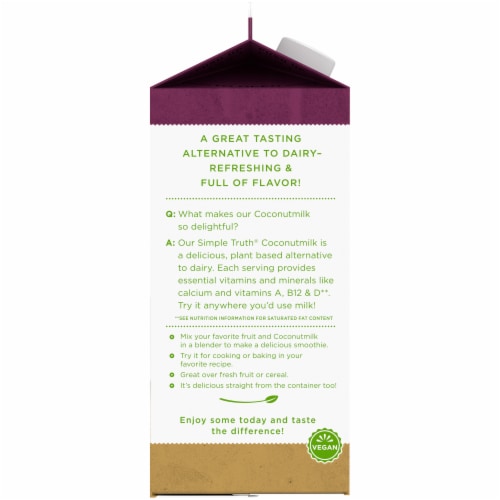 Simple Truth® Dairy Free Original Coconut Milk Half Gallon Perspective: left