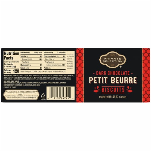 Private Selection® Dark Chocolate Petit Beurre Biscuits Perspective: left