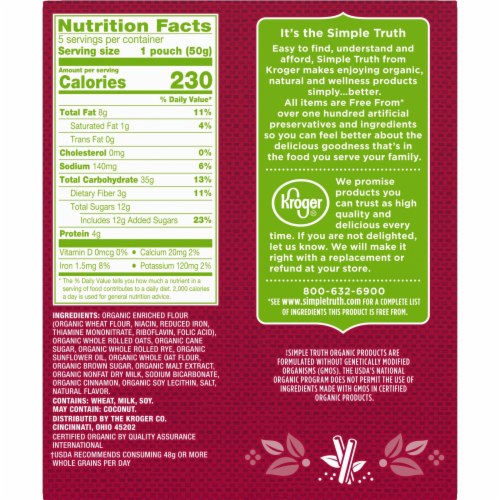 Simple Truth Organic™ Cinnamon Breakfast Cookies Perspective: left