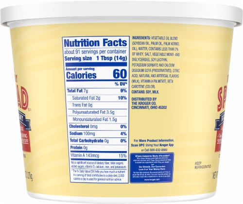 Kroger® Buttery Vegetable Oil Spread Perspective: left