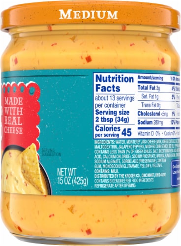 Kroger® Medium Salsa Con Queso Cheese Dip Perspective: left