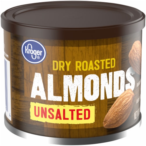 Kroger® Unsalted Dry Roasted Almonds Perspective: left