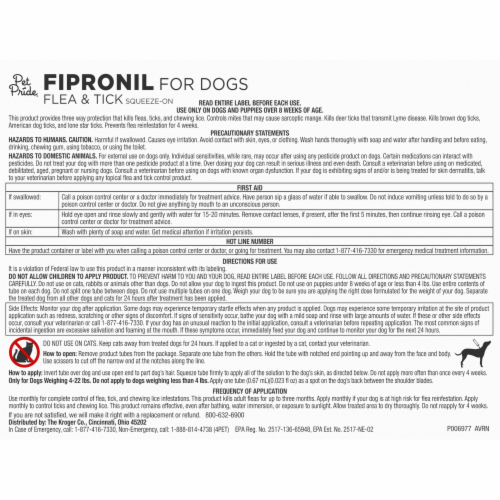 Pet Pride Fipronil Flea & Tick Squeeze-On Perspective: left