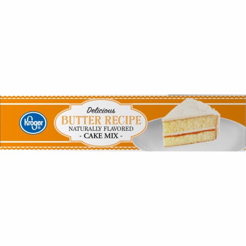 Kroger® Delicious Butter Recipe Cake Mix Perspective: left