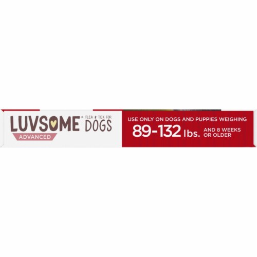 Luvsome® Advanced Flea & Tick Applicators for Dogs Perspective: left