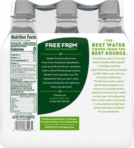 Simple Truth Artesian Bottled Water Perspective: left