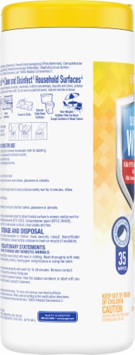 Kroger® Disinfecting Wipes Lemon Scent Perspective: left