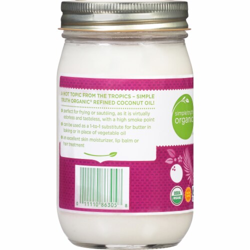 Simple Truth Organic® Refined Expeller Pressed Coconut Oil Perspective: left