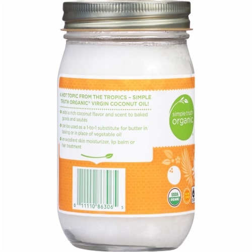 Simple Truth Organic® Unrefined Cold Pressed Virgin Coconut Oil Perspective: left