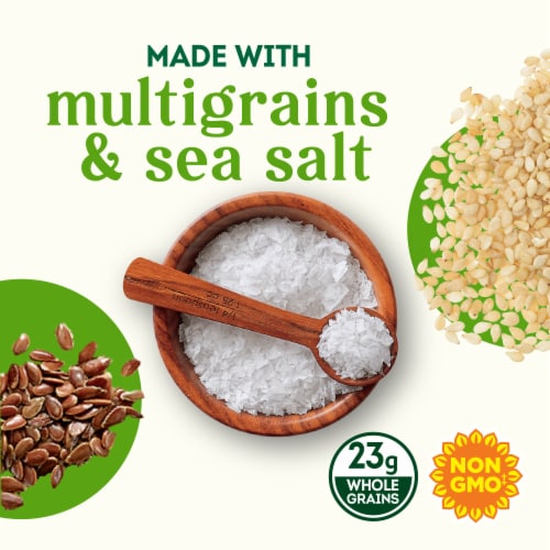 Simple Truth® Gluten Free Multigrain with Sea Salt Rice Crackers Perspective: left