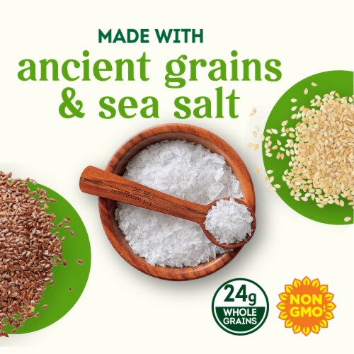 Simple Truth® 7 Ancient Grains with Sea Salt Rice Crackers Perspective: left