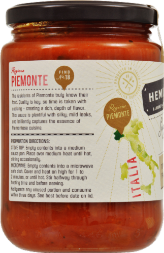 HemisFares™ Tomato and Leek Pasta Sauce Perspective: left