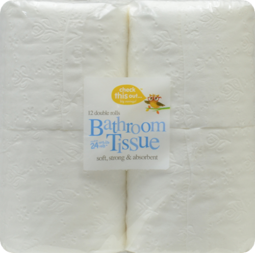check this out...™ Double Roll Bath Tissue Perspective: left