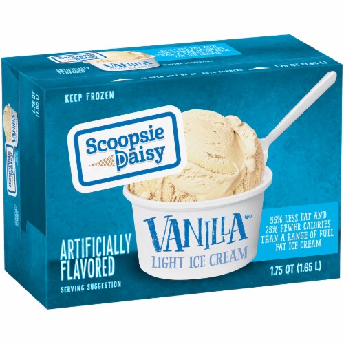 Scoopsie Daisy Vanilla Light Ice Cream Tub Perspective: left