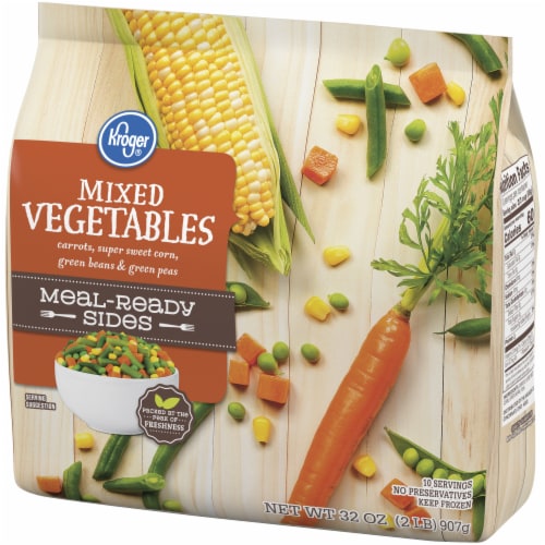 Kroger® Meal-Ready Sides Frozen Mixed Vegetables Perspective: left