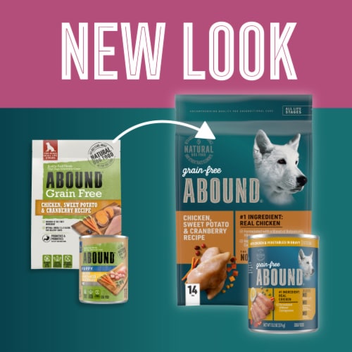 Abound canned dog food sale