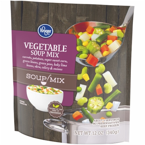 Kroger® Frozen Vegetable Soup Mix Perspective: left