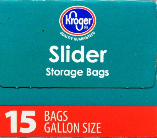 Kroger®  1-Gallon Slider Storage Bags Perspective: left