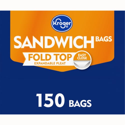Kroger® Fold Top Expandable Pleat Sandwich Bags Perspective: left