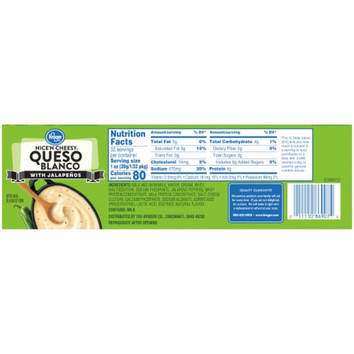 Kroger® Nice'N Cheesy® Queso Blanco with Jalapeños Perspective: left