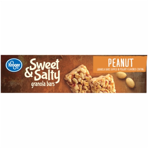 Kroger® Sweet & Salty Peanut Granola Bars Perspective: left