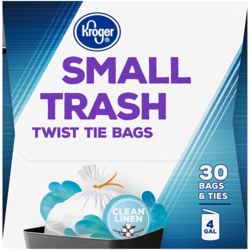 Kroger® Twist Tie Clean Linen Small Trash Bags Perspective: left