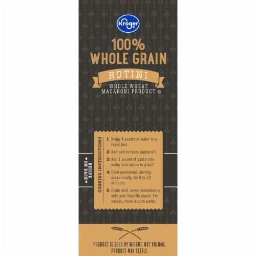 Kroger® 100% Whole Grain Salad Rotini Pasta Perspective: left