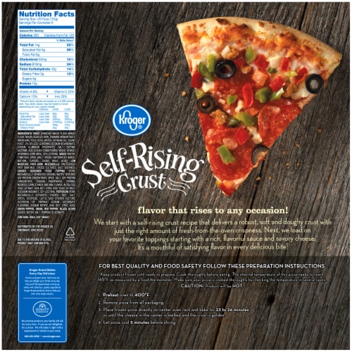Kroger® Supreme Self Rising Crust Frozen Pizza Perspective: left