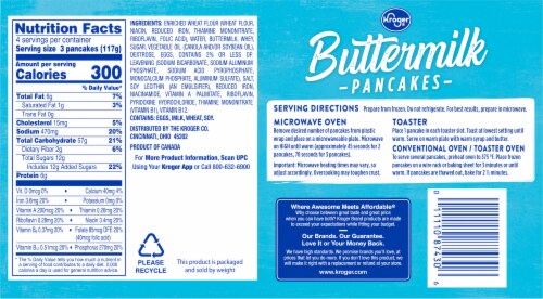 Kroger® Buttermilk Pancakes Perspective: left