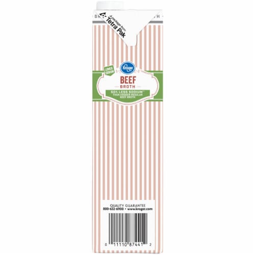 Kroger® Reduced Sodium Beef Broth Perspective: left