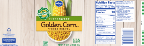 Kroger® Supersweet Whole Kernel Golden Corn Perspective: left